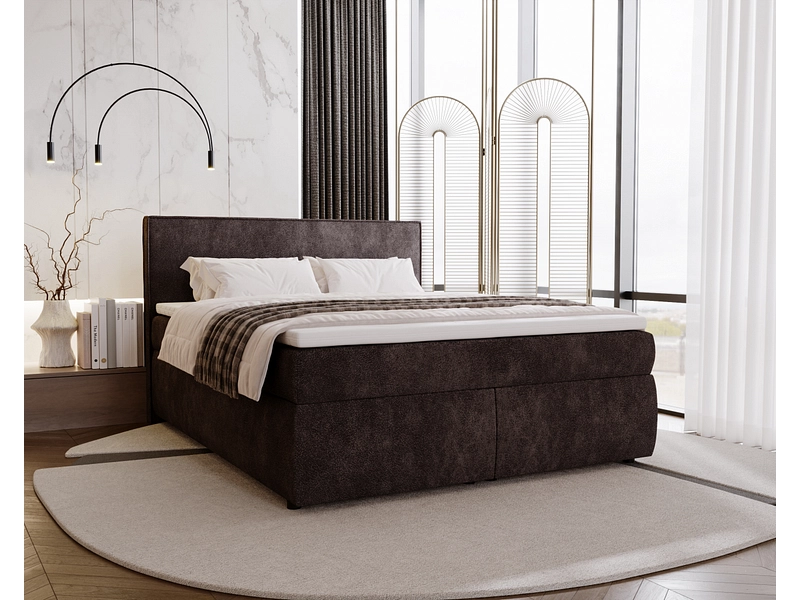 Boxspringbett SONIA dunkelgrau Boxspringbett SONIA dunkelgrau