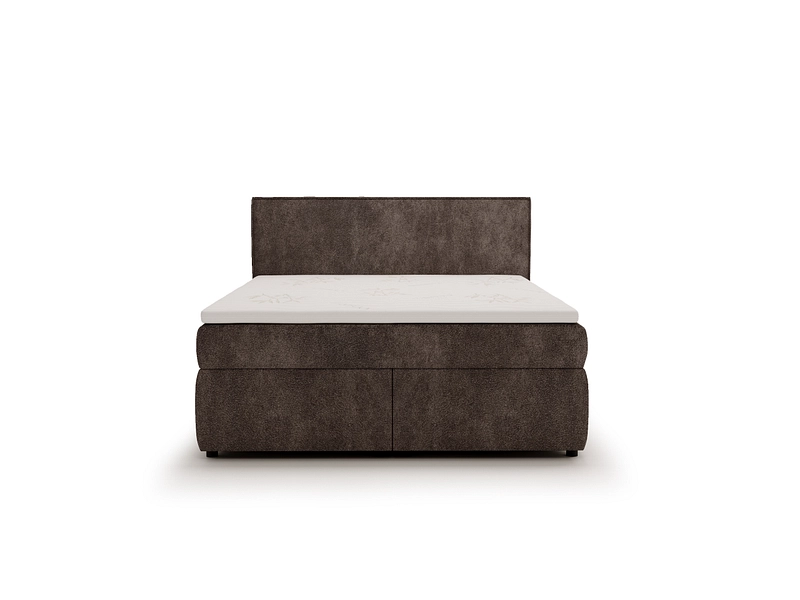 Boxspring SONIA grigio 180x200cm semirigido