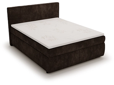Boxspringbett SONIA dunkelgrau