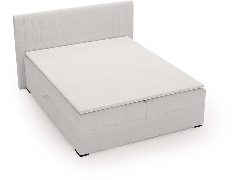 Boxspring PARIS perla 140x200cm semirigido