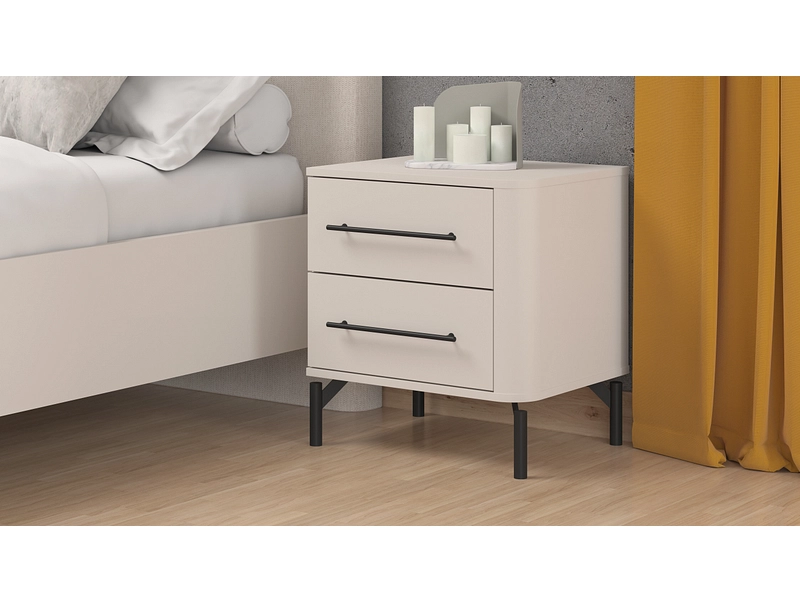 Nachttisch SERDICA 2 Schubladen