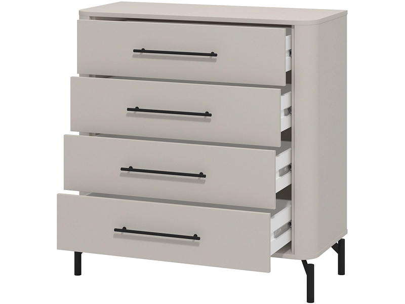 Commode SERDICA 4 tiroirs Commode SERDICA 4 tiroirs