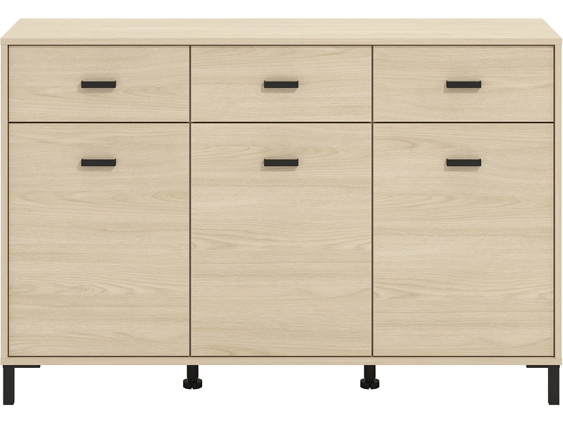 Kommode ARBELA 3 Türen 3 Schubladen