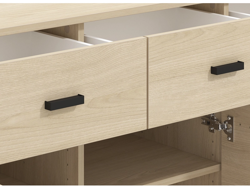 Kommode ARBELA 3 Türen 3 Schubladen