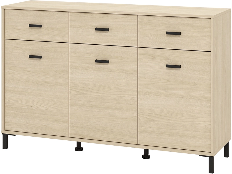 Kommode ARBELA 3 Türen 3 Schubladen