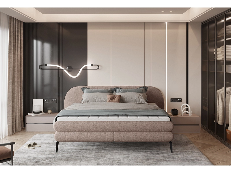 Boxspringbett WERNIGHT OVO koralle