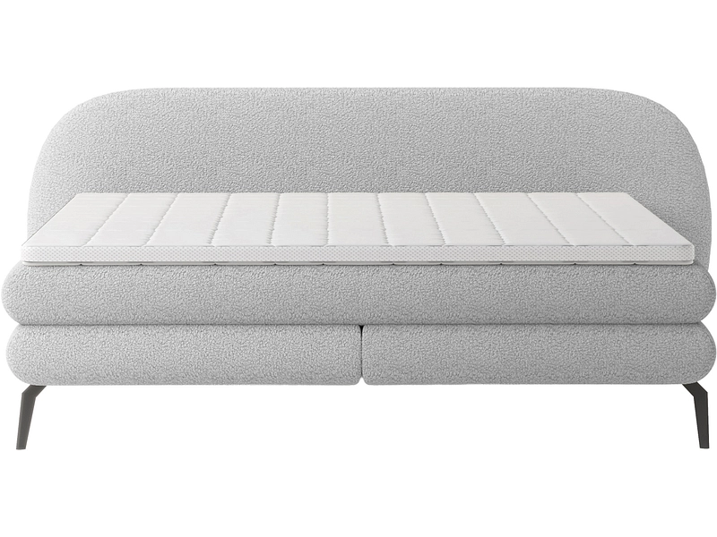 Boxspring WERNIGHT OVO grigio chiaro