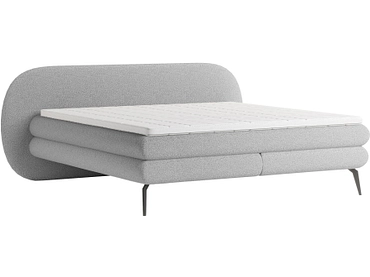Boxspring WERNIGHT OVO grigio chiaro