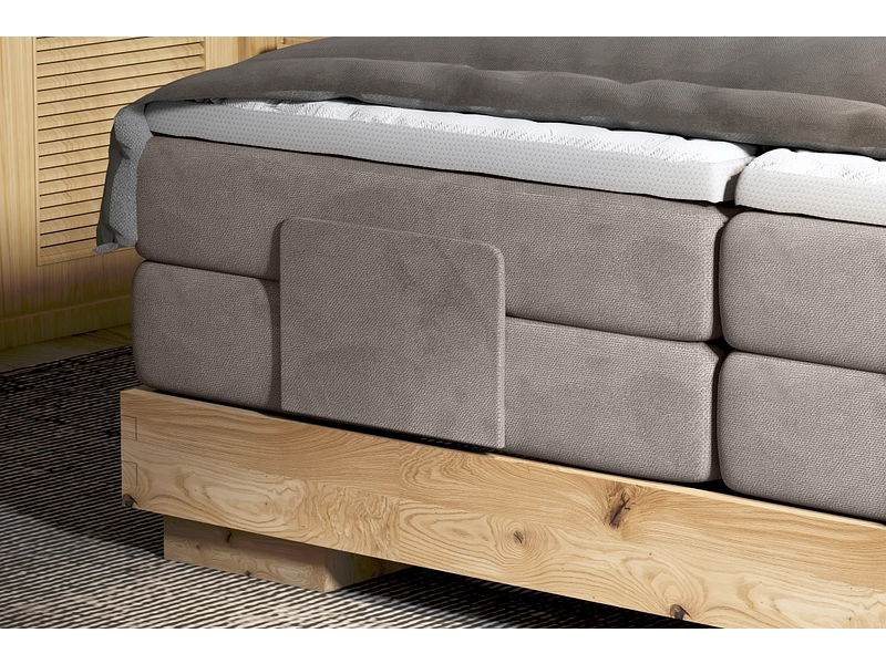 Boxspring eletttrico CRUDO tortora