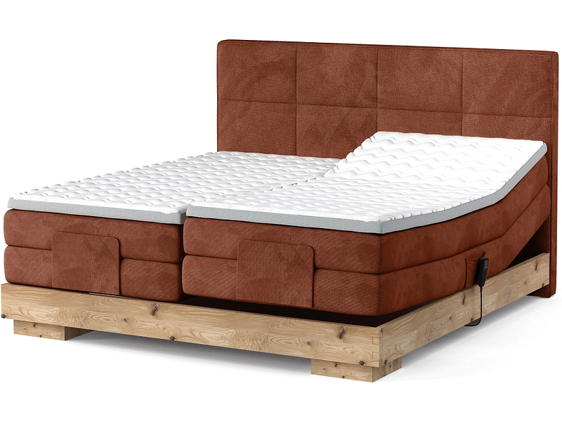 Boxspring eletttrico CRUDO terracotta