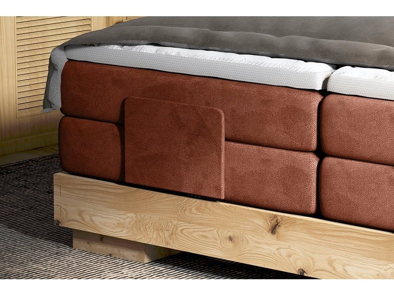Boxspring eletttrico CRUDO terracotta