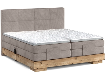 Boxspring eletttrico CRUDO tortora
