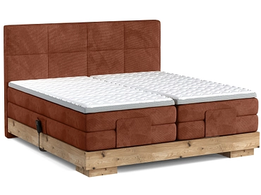 Boxspring eletttrico CRUDO terracotta