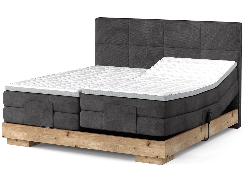 Boxspring eletttrico CRUDO antracite
