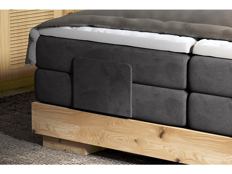Boxspring eletttrico CRUDO antracite