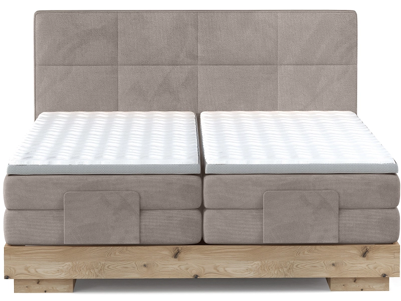 Boxspring eletttrico CRUDO tortora