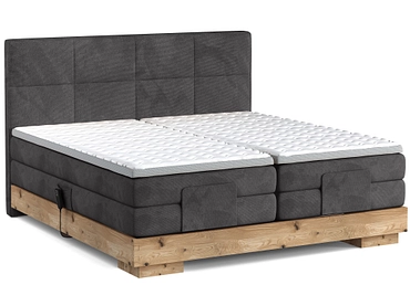 Boxspring eletttrico CRUDO antracite