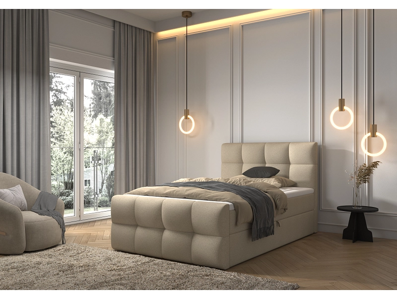 Boxspringbett BELLAGIO dunkelbeige Boxspringbett BELLAGIO dunkelbeige