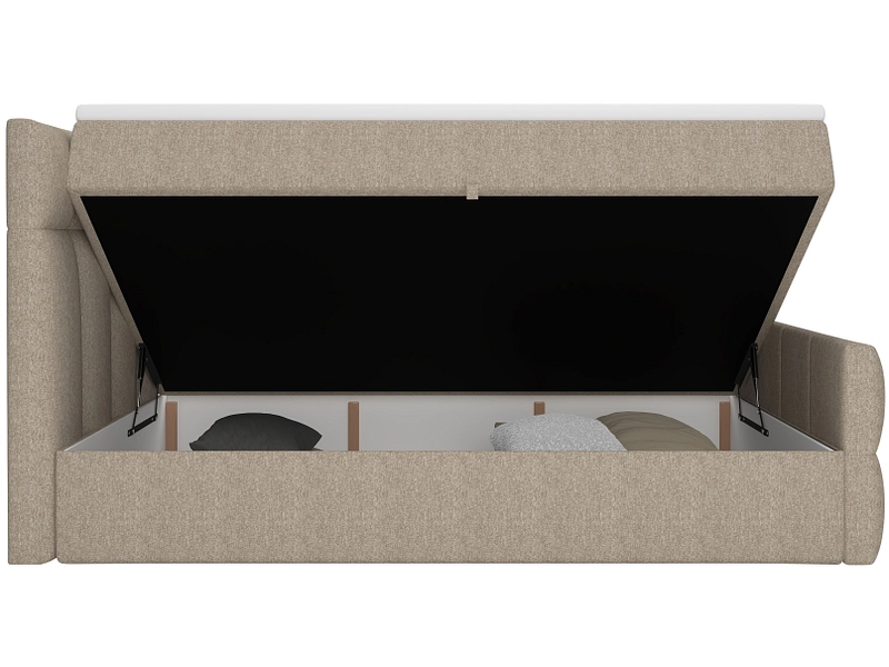 Boxspring BELLAGIO marrone chiaro