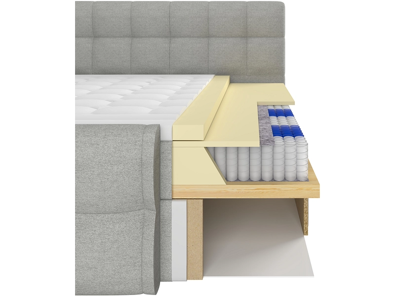 Boxspringbett BELLAGIO grau Boxspringbett BELLAGIO grau