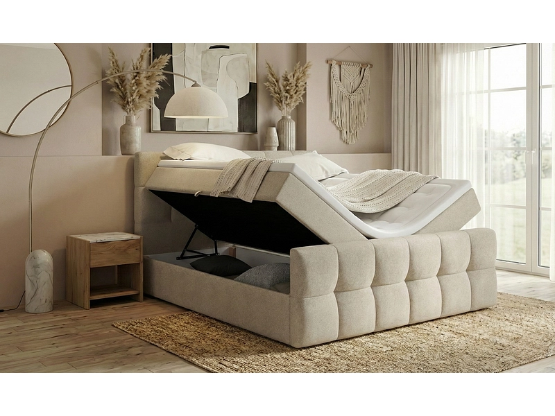 Boxspringbett BELLAGIO dunkelbeige Boxspringbett BELLAGIO dunkelbeige