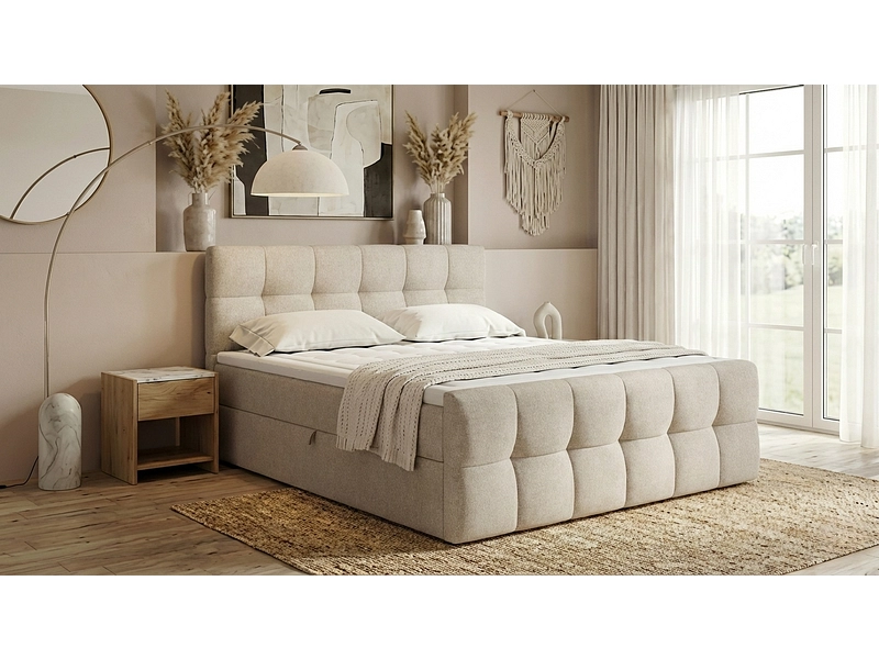 Boxspringbett BELLAGIO dunkelbeige Boxspringbett BELLAGIO dunkelbeige