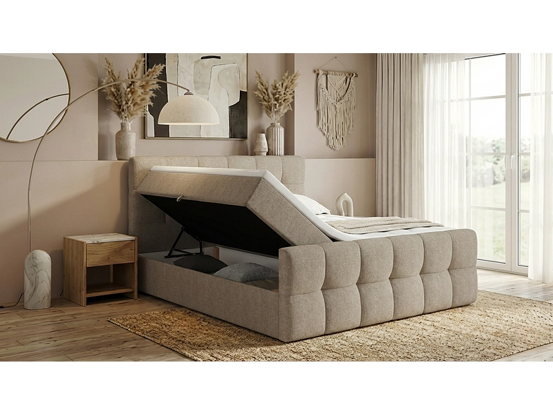 Boxspringbett BELLAGIO hellbraun Boxspringbett BELLAGIO hellbraun