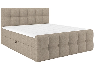 Boxspringbett BELLAGIO hellbraun