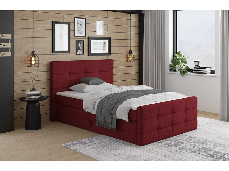 Boxspringbett SHADOW bordeau