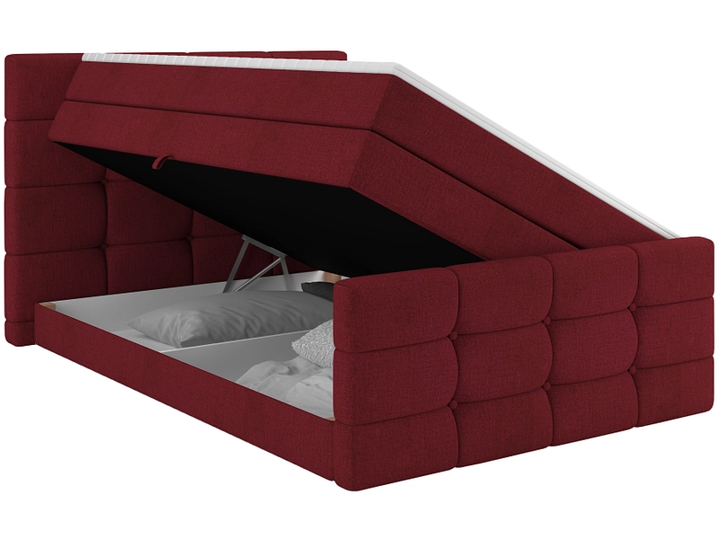 Boxspringbett SHADOW bordeau