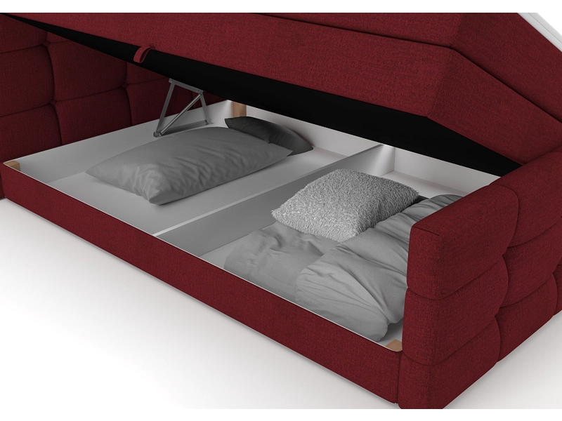 Boxspringbett SHADOW bordeau