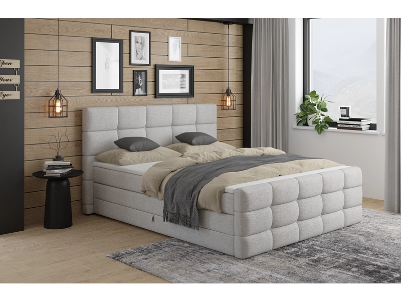 Boxspringbett SHADOW grau
