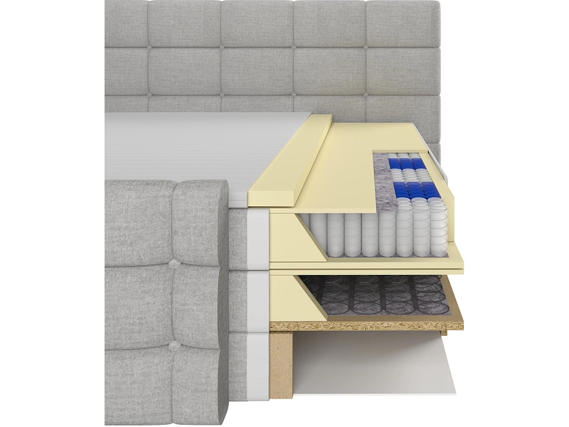 Boxspringbett SHADOW grau