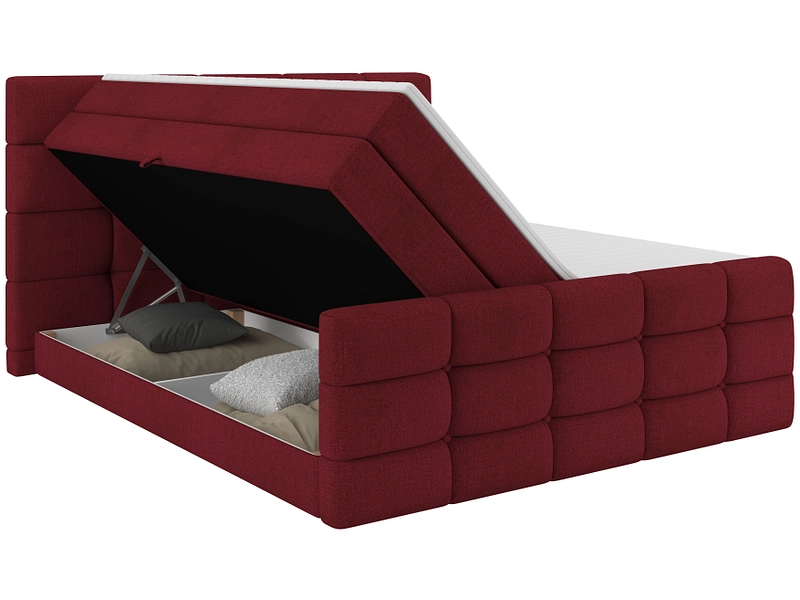 Boxspringbett SHADOW bordeau