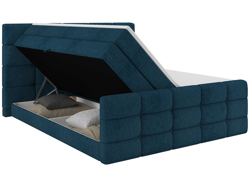 Boxspringbett SHADOW dunkelblau