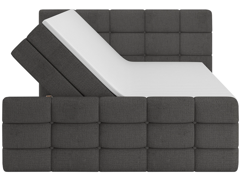 Boxspring SHADOW gris foncé