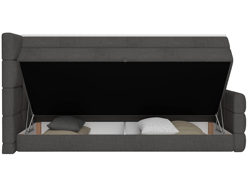 Boxspring SHADOW gris foncé