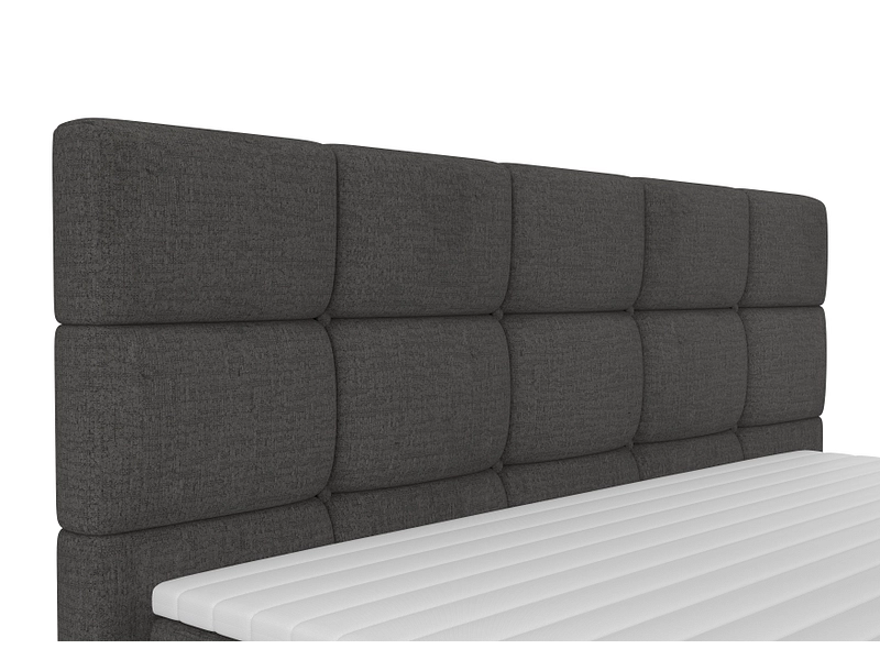 Boxspring SHADOW gris foncé