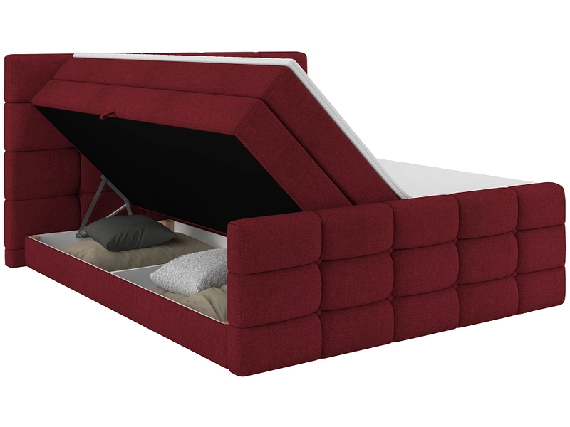 Boxspringbett SHADOW bordeau