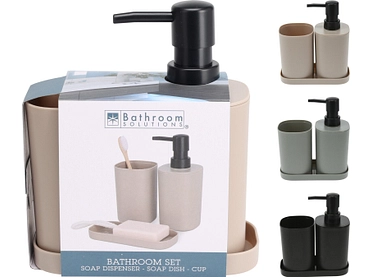 Badezimmer-Set LOTY mehrfarbig