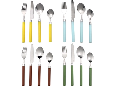 Set de couverts COLORAMA 16 pièces gris