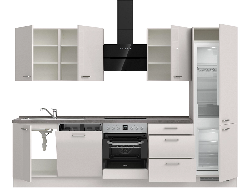 Cucina completa con elettrodomestici MODUSET FLASH PREMIUM