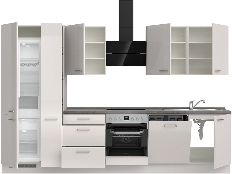 Cucina completa con elettrodomestici MODUSET FLASH PREMIUM