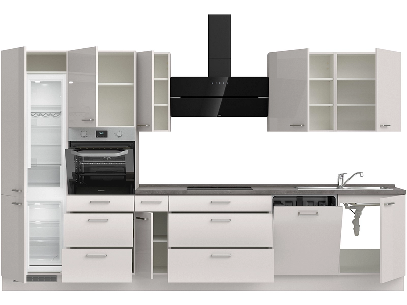 Cucina completa con elettrodomestici MODUSET FLASH PREMIUM