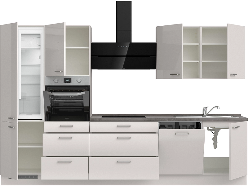 Cucina completa con elettrodomestici MODUSET FLASH PREMIUM