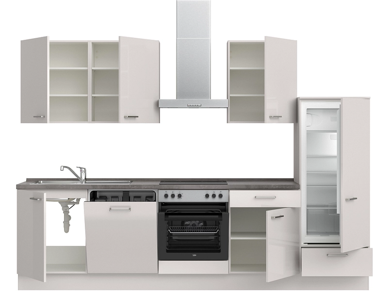 Komplette Küche mit Elektrogeräten MODUSET FLASH CLASSIC