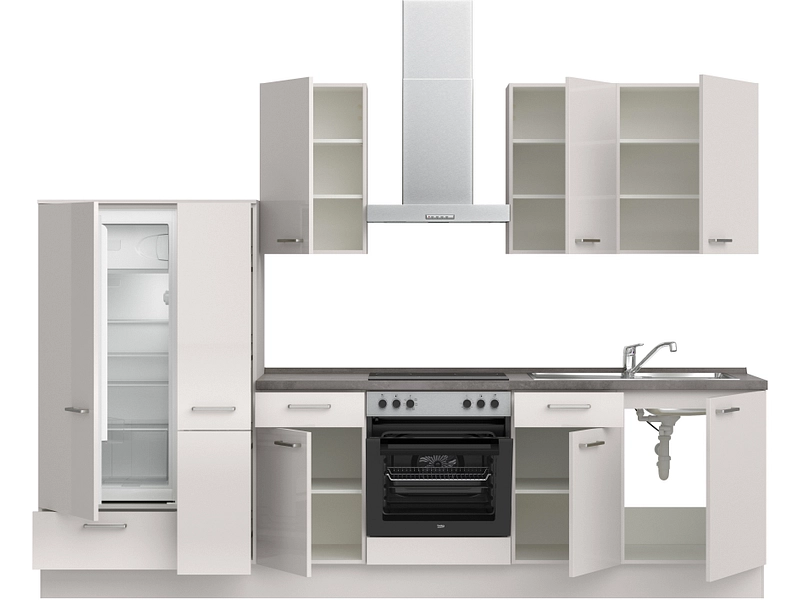 Komplette Küche mit Elektrogeräten MODUSET FLASH CLASSIC