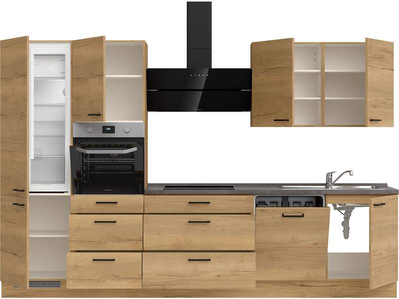 Cucina completa con elettrodomestici MODUSET STRUCTURA PREMIUM