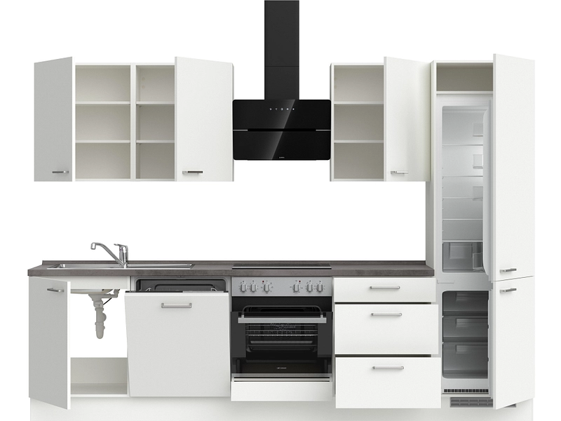 Cucina completa con elettrodomestici MODUSET TOUCH PREMIUM