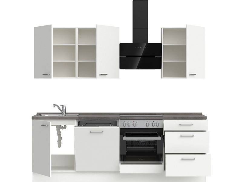Cucina completa con elettrodomestici MODUSET TOUCH PREMIUM